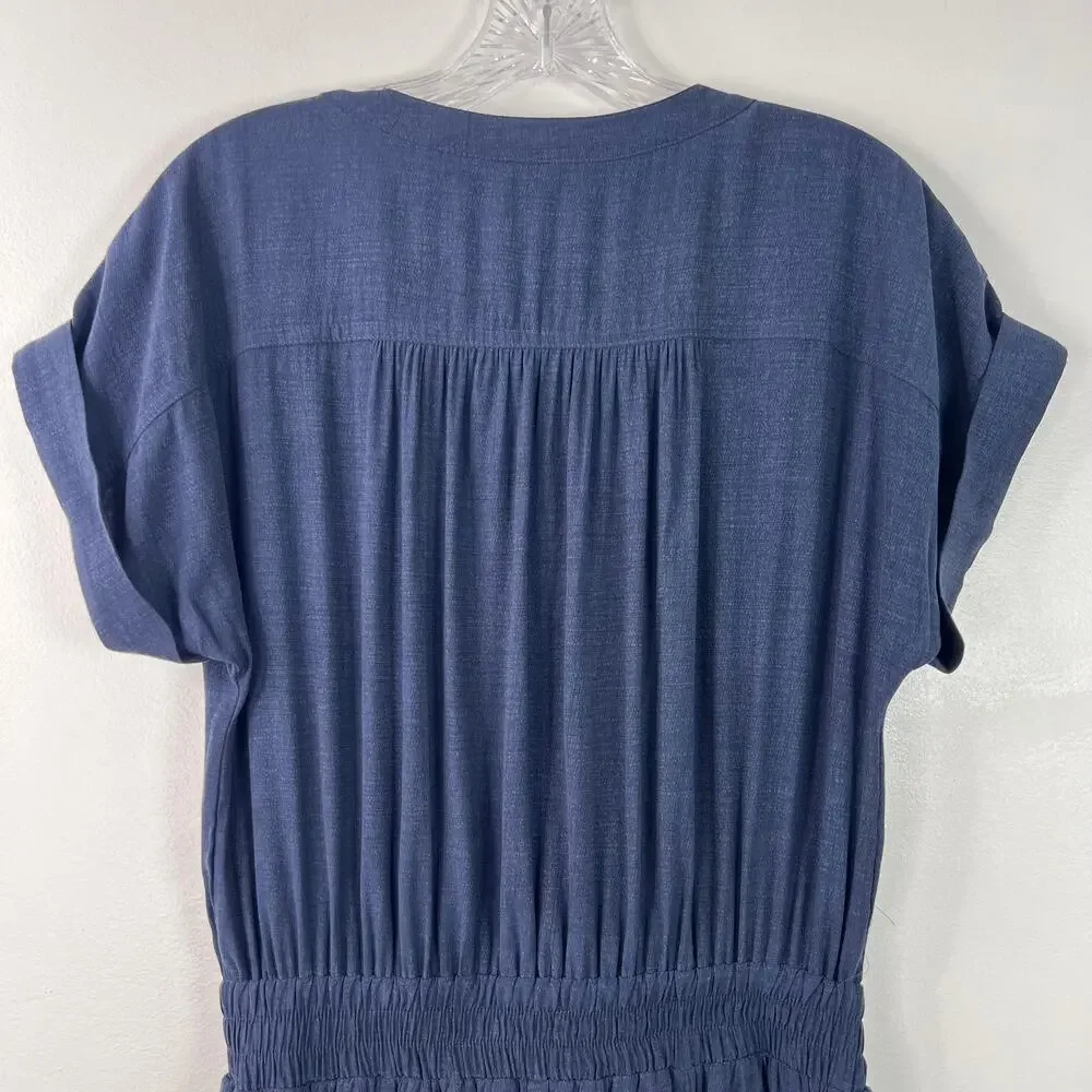 Elie Tahari Women's Belted Ankle Jumpsuit Blue Corporate Core Minimalist Size S - Picture 8 of 16